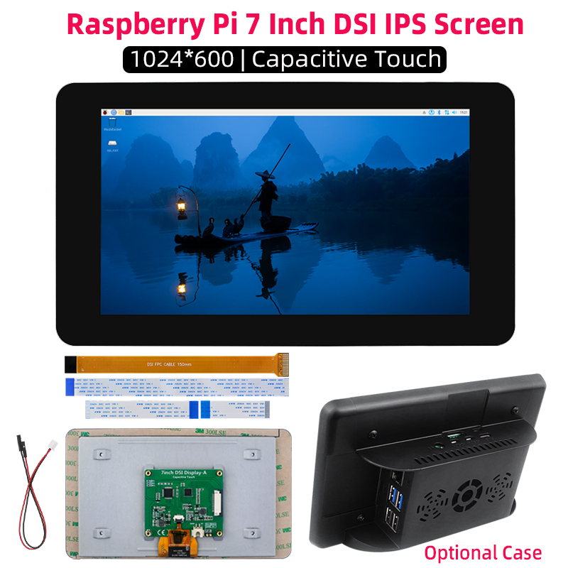Pi 5 Case - Raspberry pi 7 Polegada dsi 1024*600