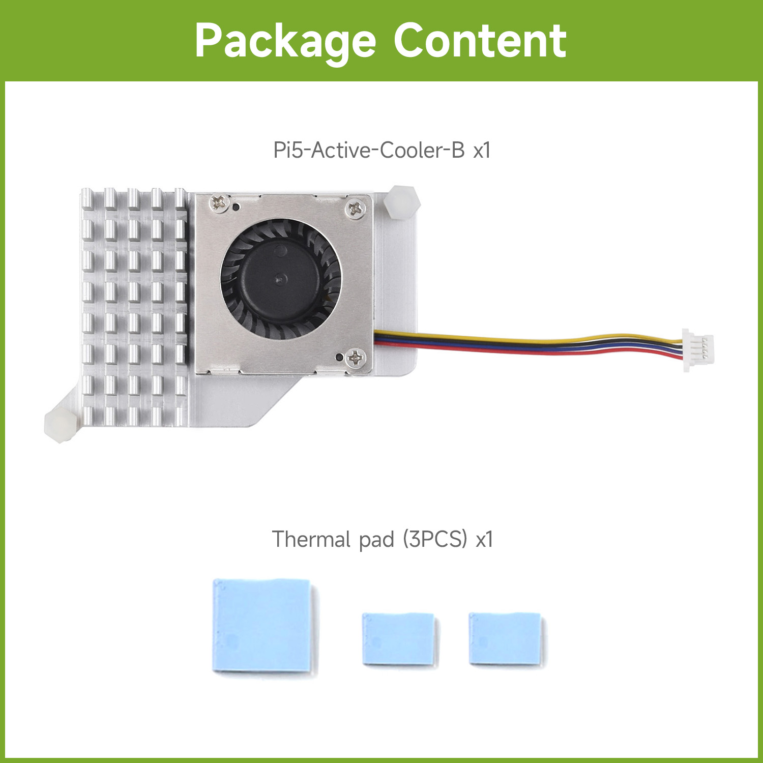 Raspberry Pi 5 - Waveshare Active Cooler (B) para Raspberry