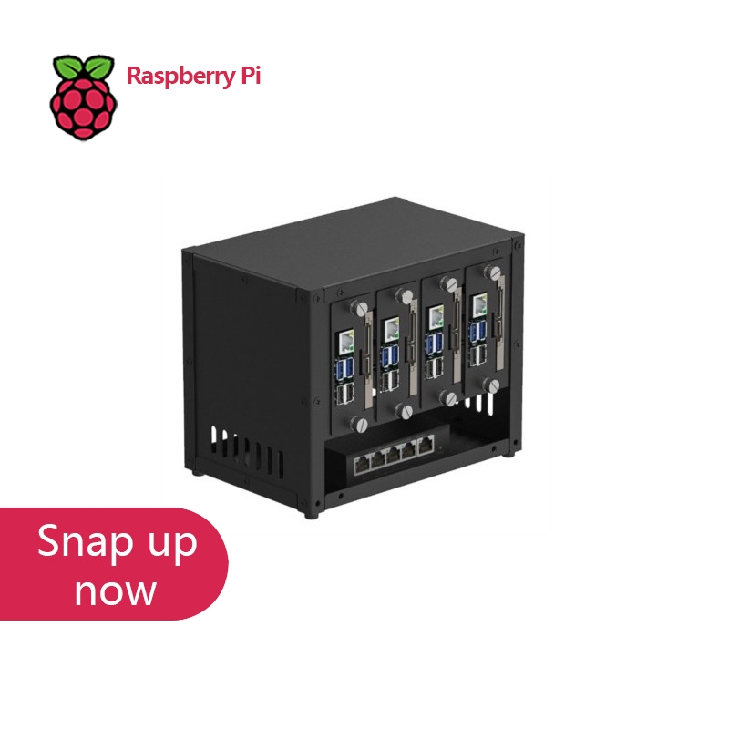 Raspberry Pi 4 - Gabinete UCTRONICS para Cluster Raspberry Pi,