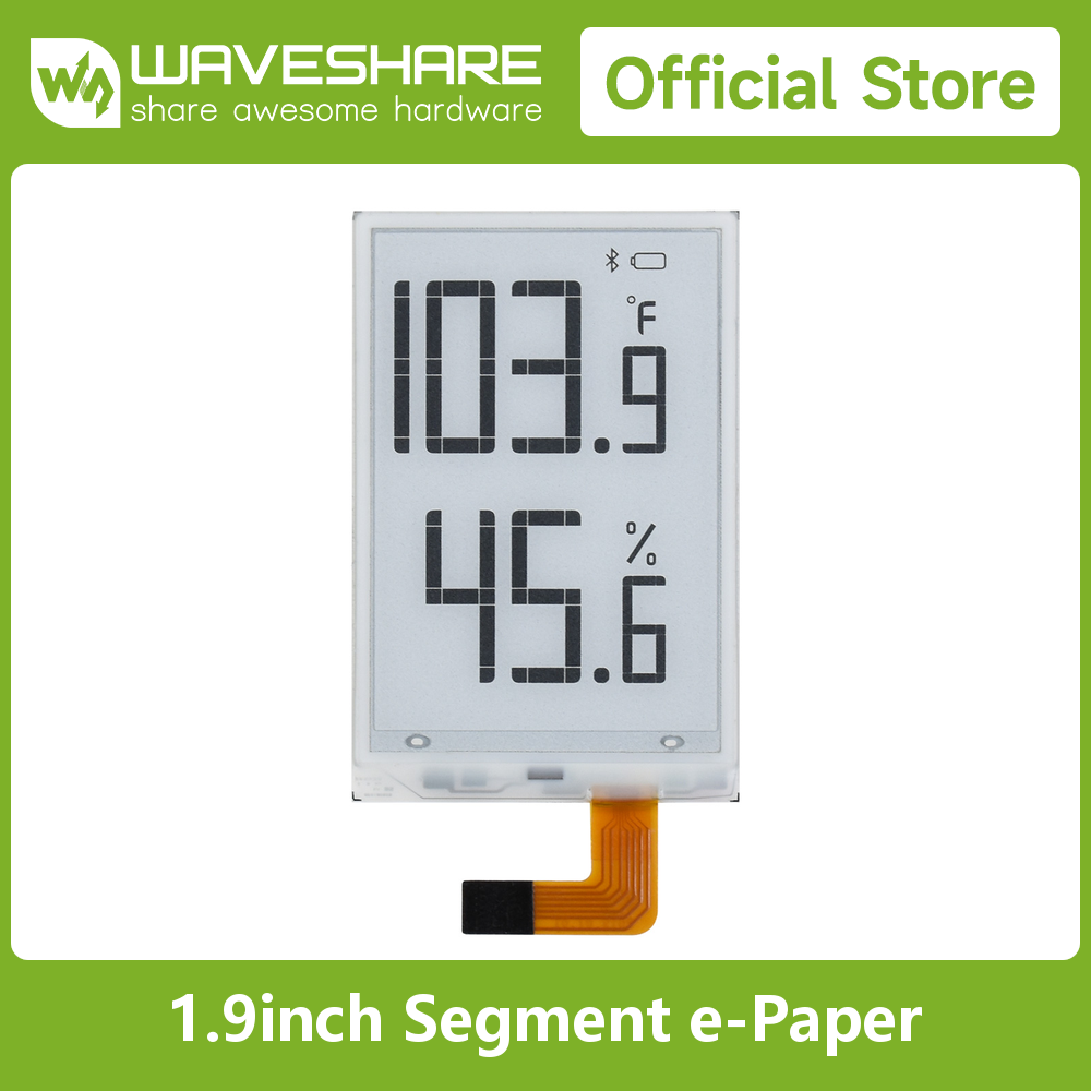 Display E-Paper de Segmentos W - Pi Display avaliação e preço