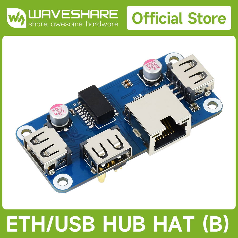 Waveshare USB HUB HAT (B) 4 po - Raspberry Pi 4 avaliação e preço