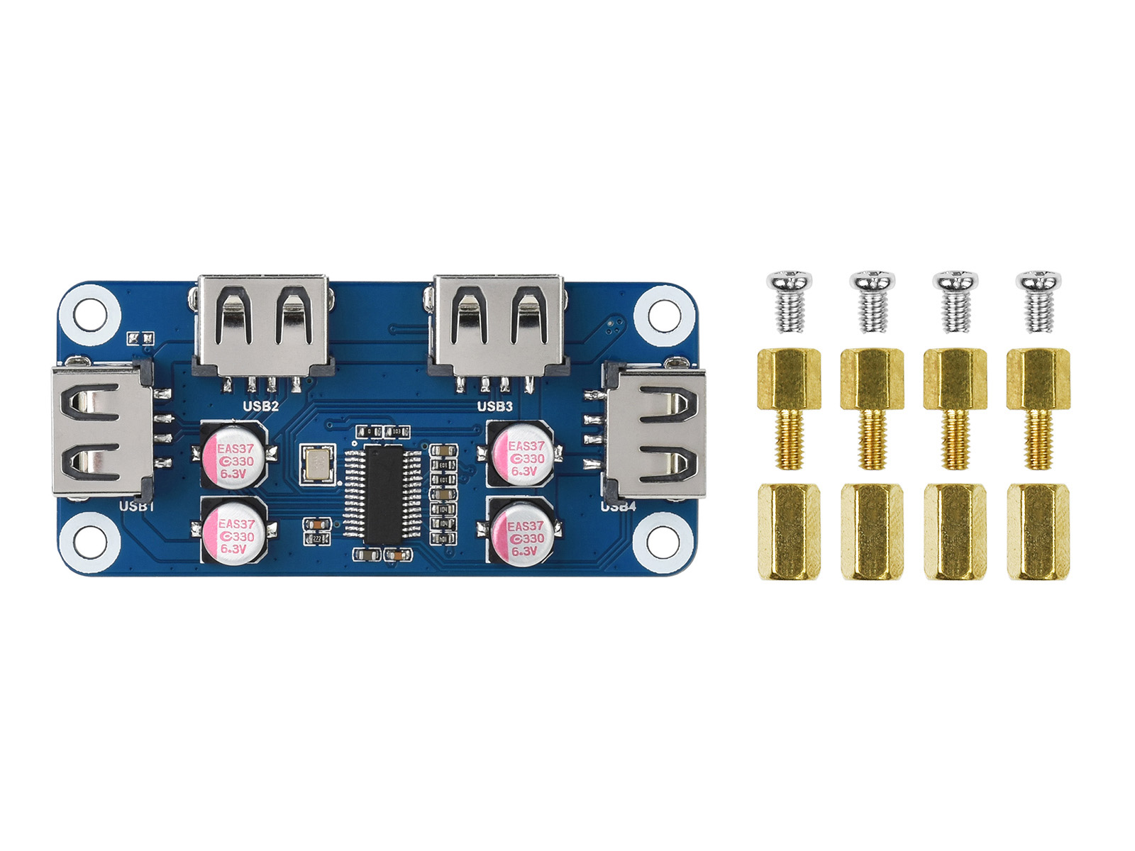 Waveshare USB HUB HAT (B) 4 po - Raspberry Pi 4 avaliação e preço