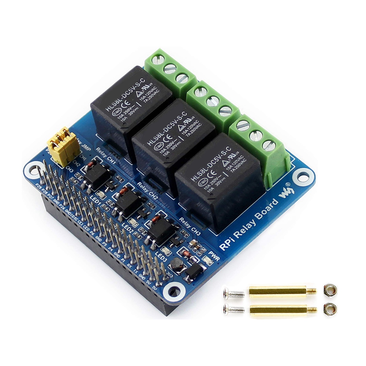 Módulo de Relé Waveshare 5V de - Raspberry Pi Kit avaliação e preço