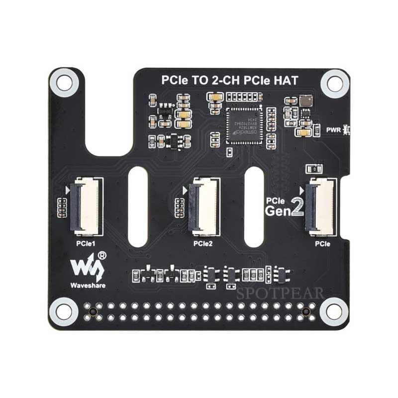 Raspberry Pi 5 PCIe para 2-CH  - Pi 5 Case avaliação e preço