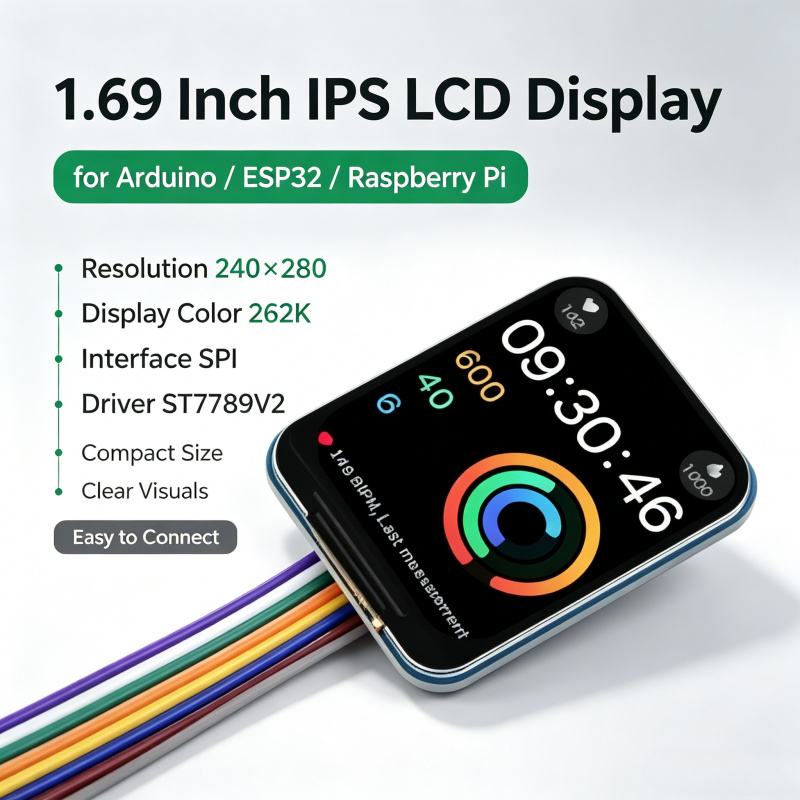 Módulo LCD IPS de 1,69 polegad - Pi Display avaliação e preço
