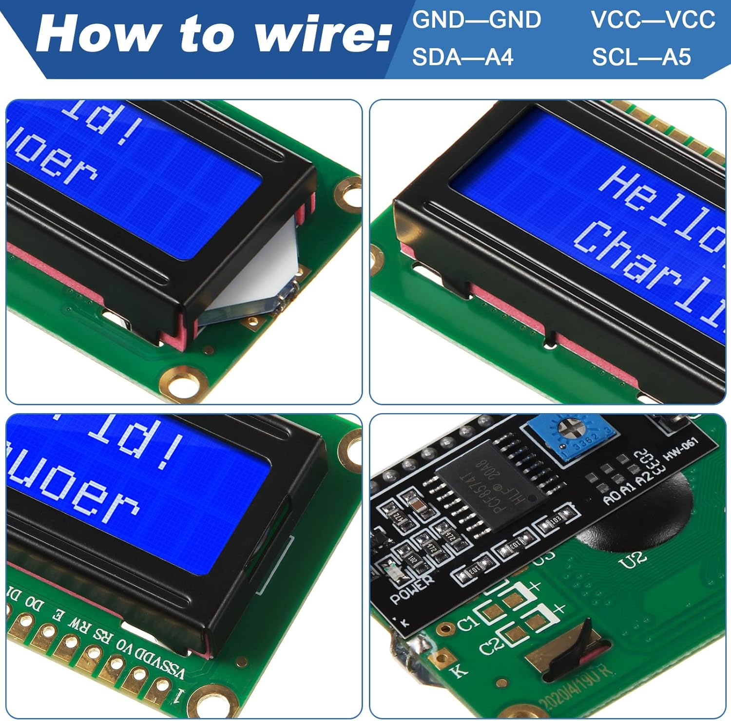 1 Conjunto de Módulo LCD 1602  - Pi Display avaliação e preço