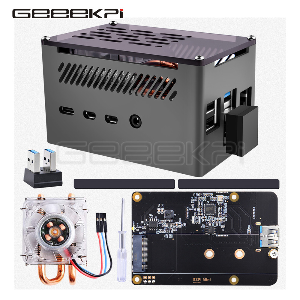 GeeekPi Caixa de tijolo de alu - Pi 4 Case avaliação e preço