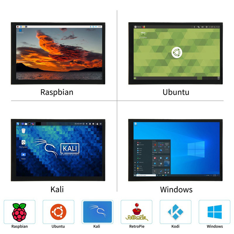Monitor LCD IPS de 10.1 Polega - Pi Display avaliação e preço