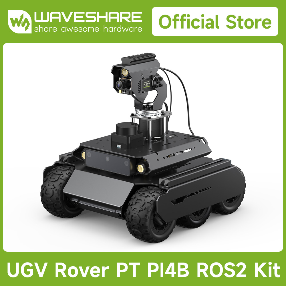 Waveshare Rover ROS 2 Robô 4WD - Raspberry Pi Kit avaliação e preço