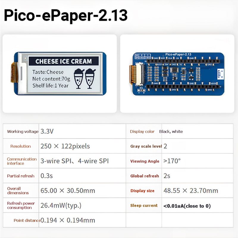 B68A para Raspberry Pi Pico E- - Pi Display avaliação e preço