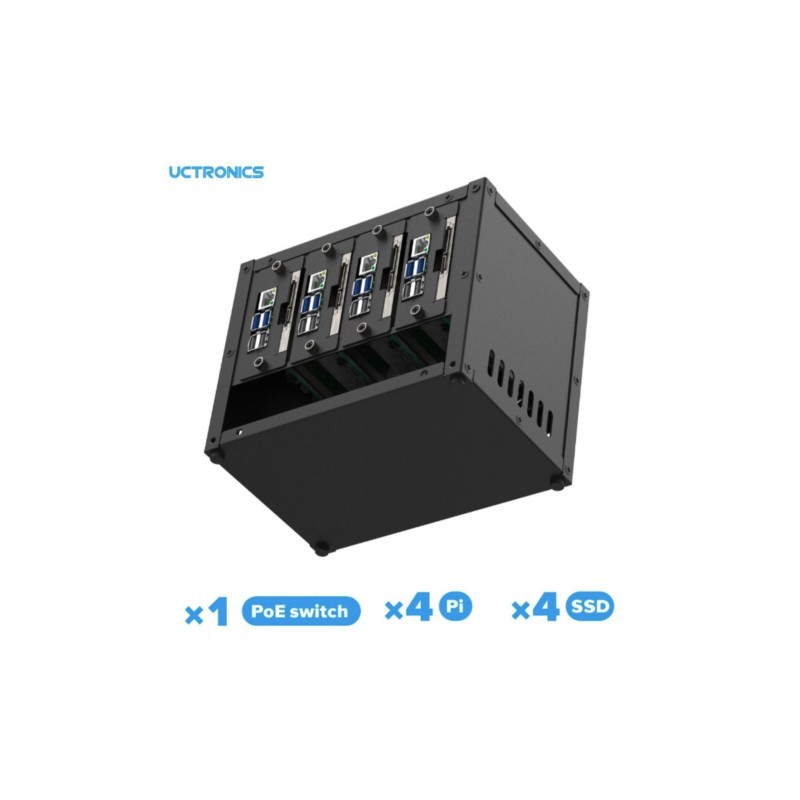 Gabinete UCTRONICS para Cluste - Raspberry Pi 4 avaliação e preço
